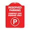 Signmission Reserved Parking Compact Car Parking W/ ParkingHeavy-Gauge Aluminum Sign, 18" x 24", RW-1824-23154 A-DES-RW-1824-23154 - alternate 1